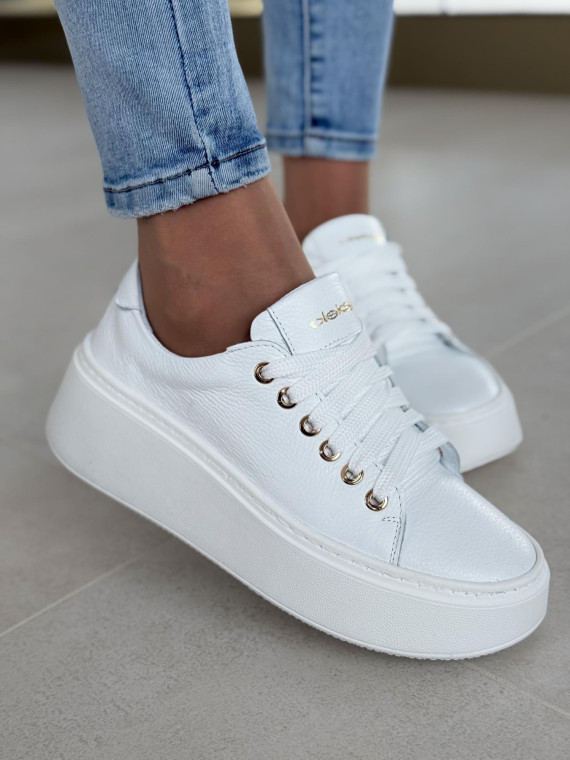 Sneakersy OLEKSY ze skóry Polskiej produkcji