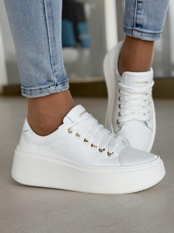 Sneakersy OLEKSY ze skóry Polskiej produkcji