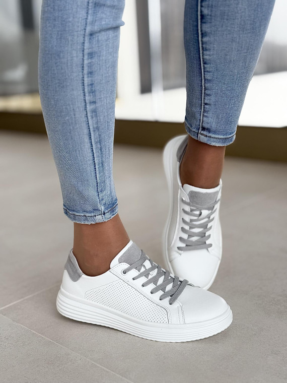 Sneakersy ze skóry naturalnej