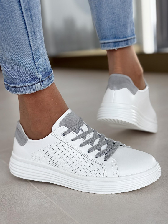 Sneakersy ze skóry naturalnej