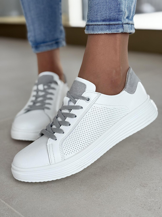 Sneakersy ze skóry naturalnej