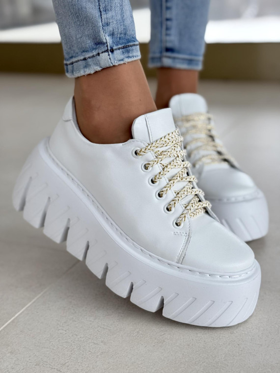 Sneakersy OLEKSY ze skóry Polskiej produkcji