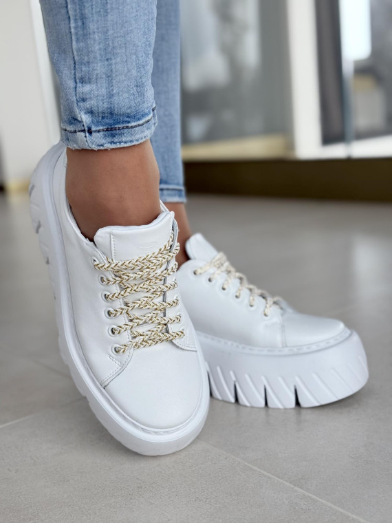 Sneakersy OLEKSY ze skóry Polskiej produkcji