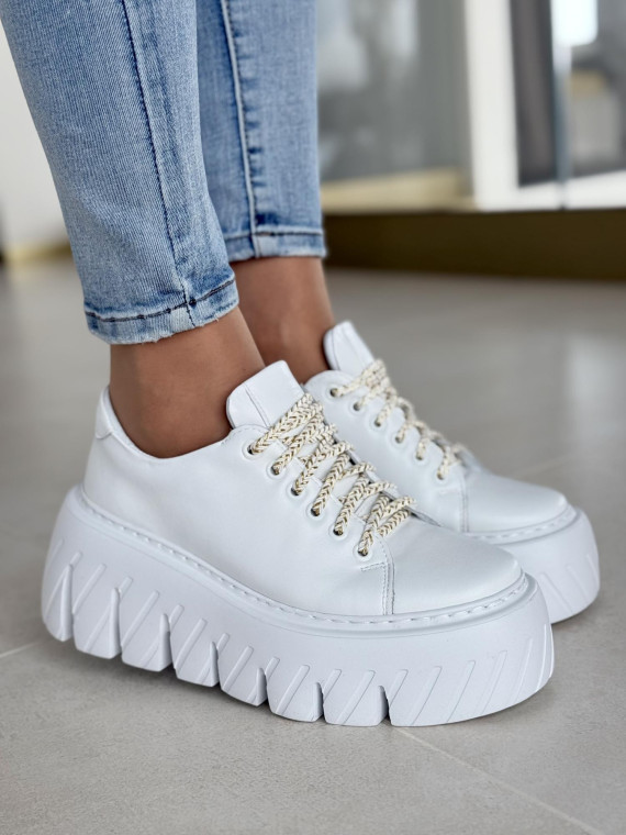 Sneakersy OLEKSY ze skóry Polskiej produkcji