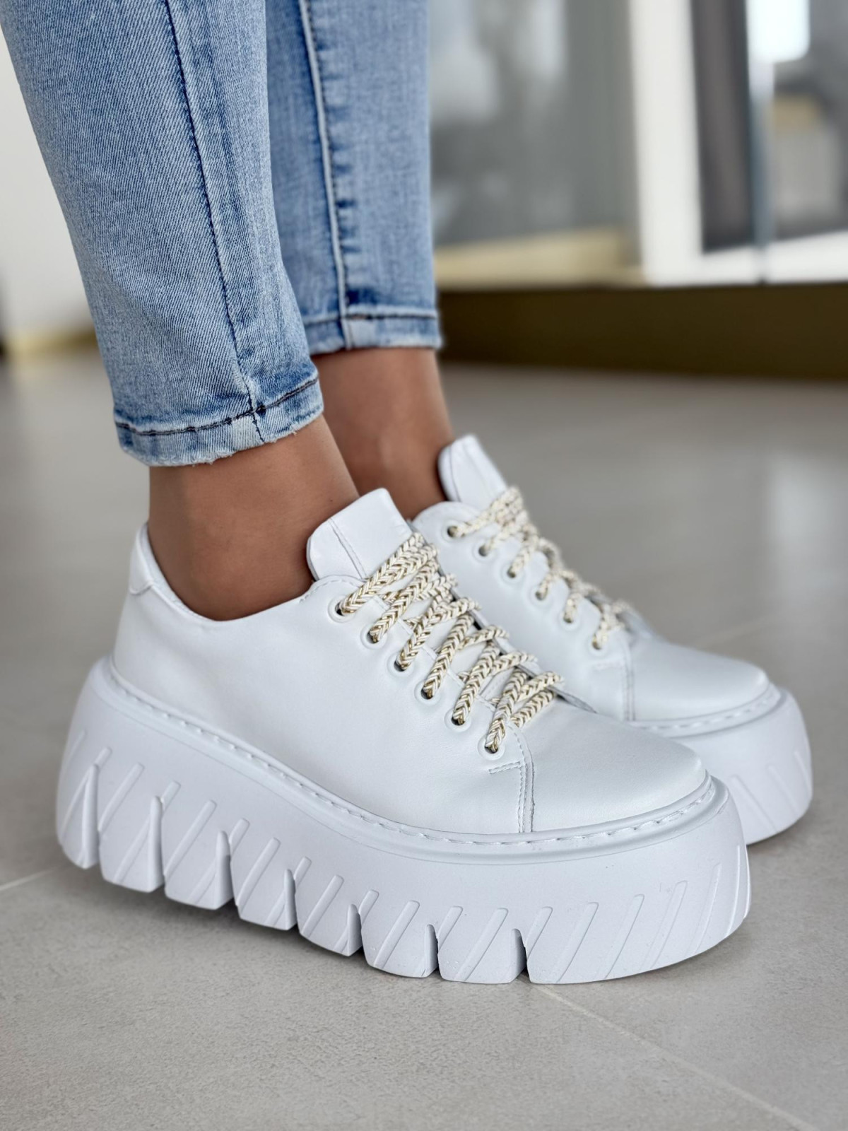 Sneakersy OLEKSY ze skóry Polskiej produkcji