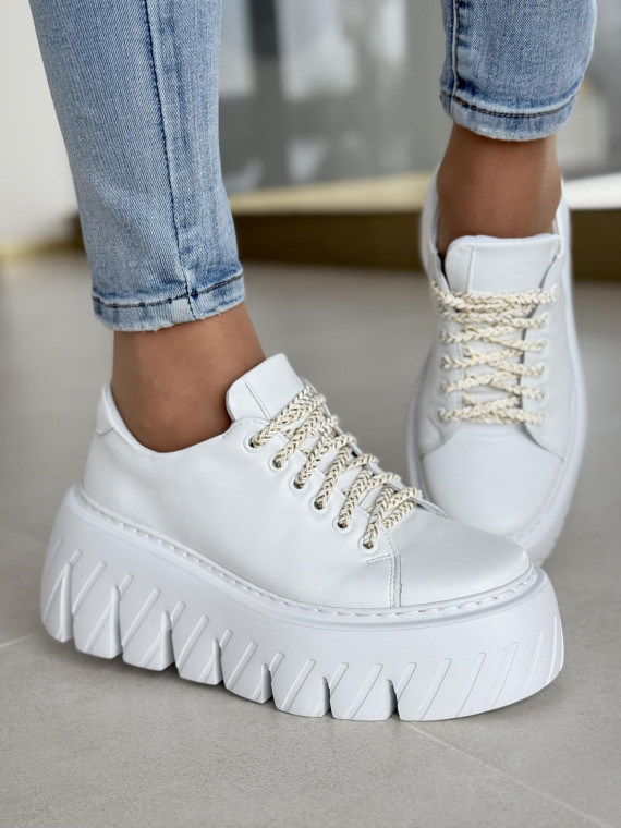 Sneakersy OLEKSY ze skóry Polskiej produkcji