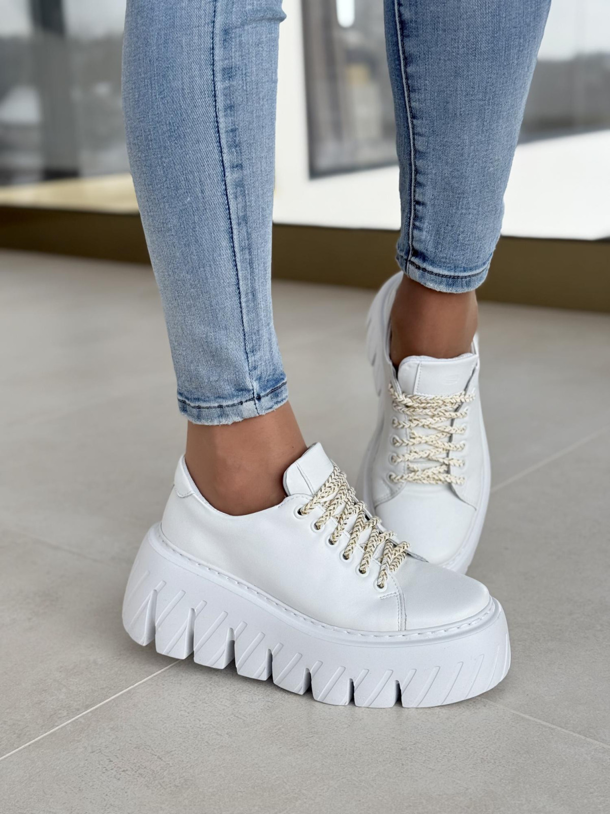 Sneakersy OLEKSY ze skóry Polskiej produkcji