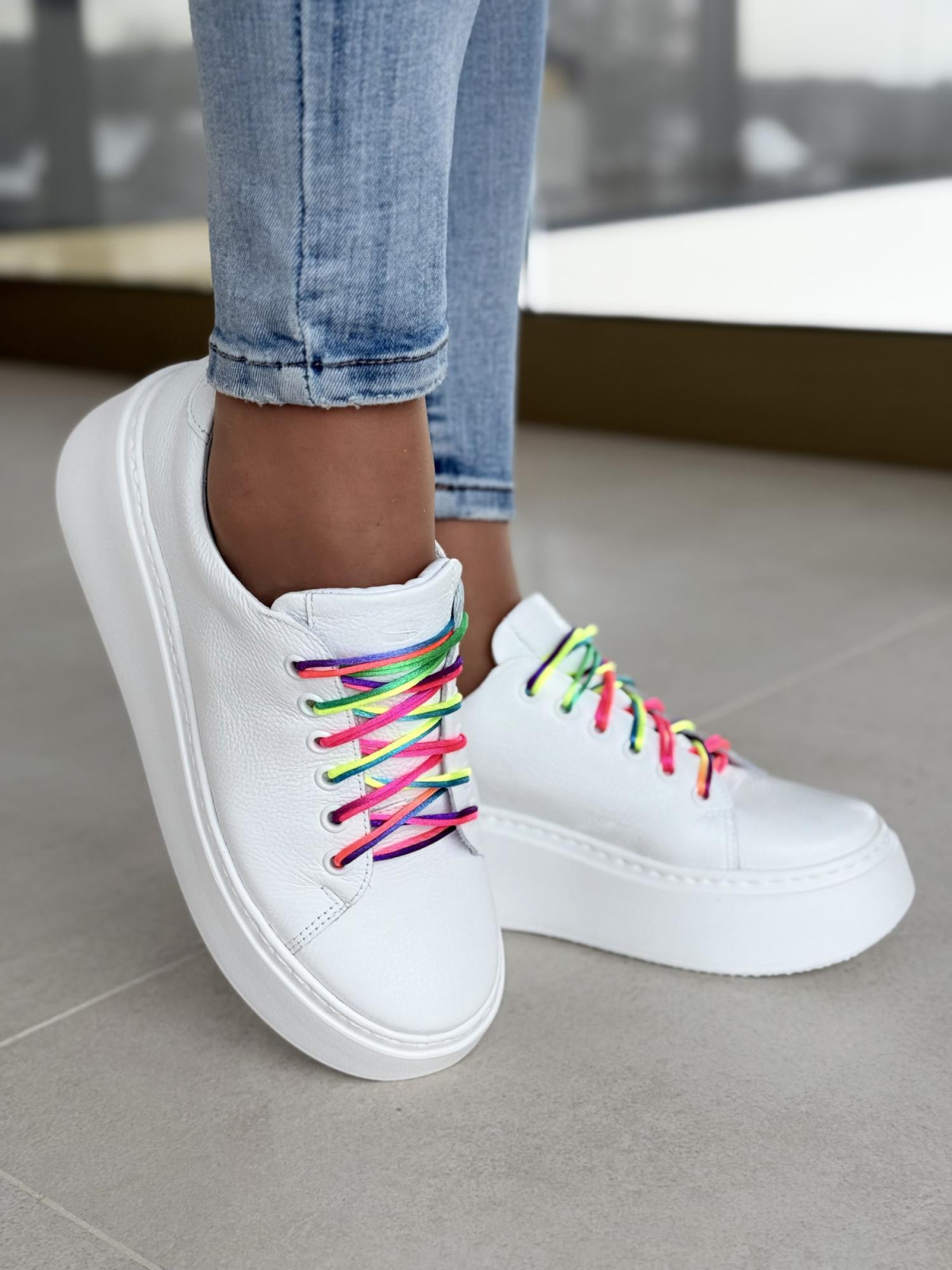 Sneakersy OLEKSY ze skóry Polskiej produkcji