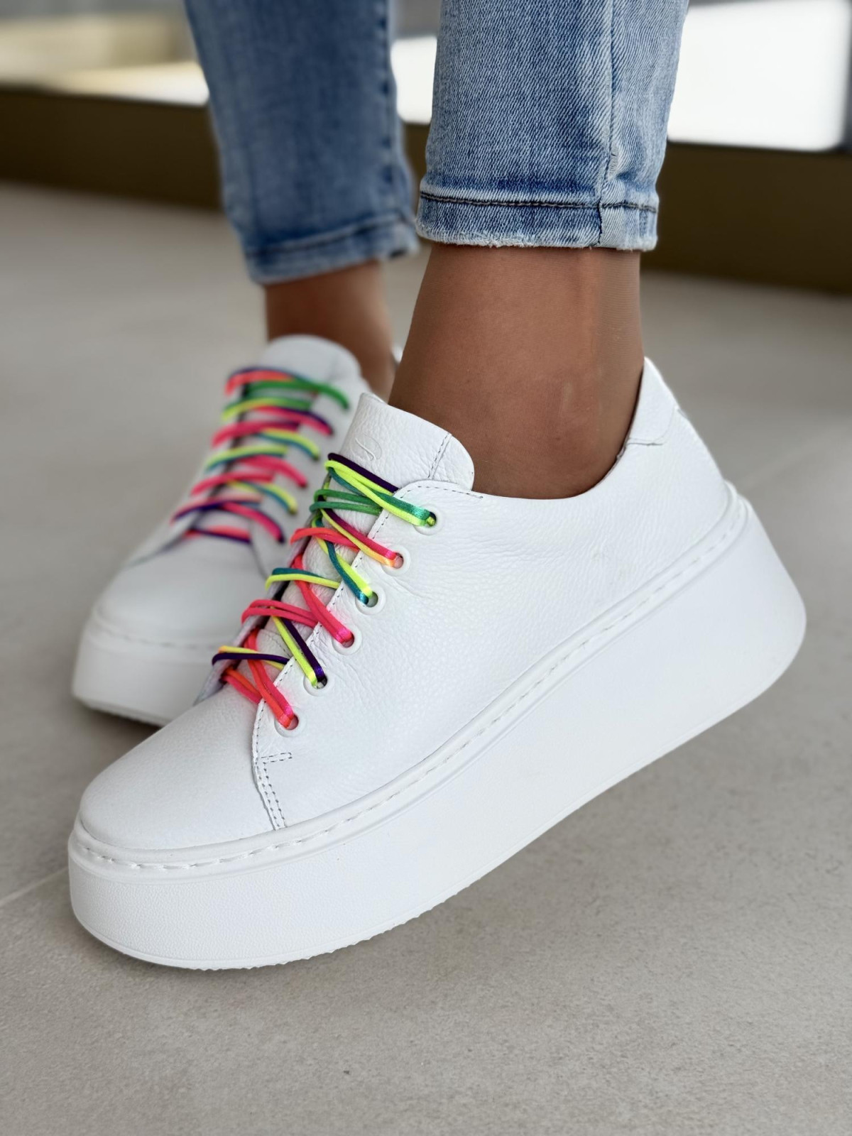 Sneakersy OLEKSY ze skóry Polskiej produkcji