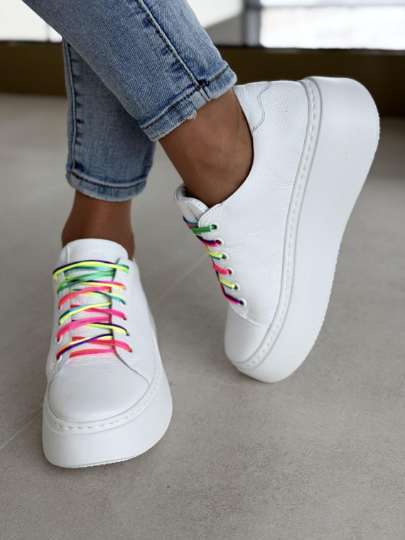 Sneakersy OLEKSY ze skóry Polskiej produkcji