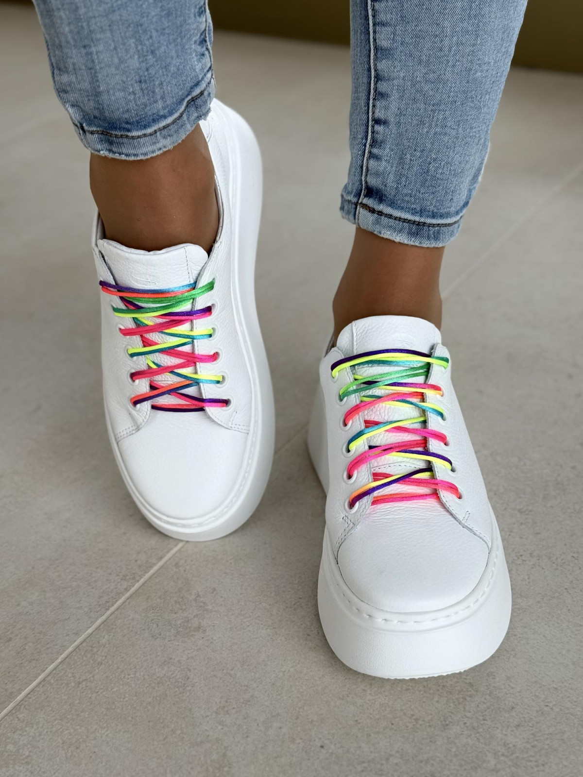 Sneakersy OLEKSY ze skóry Polskiej produkcji