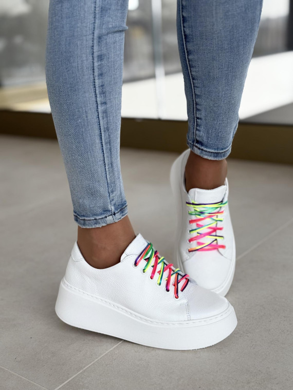 Sneakersy OLEKSY ze skóry Polskiej produkcji