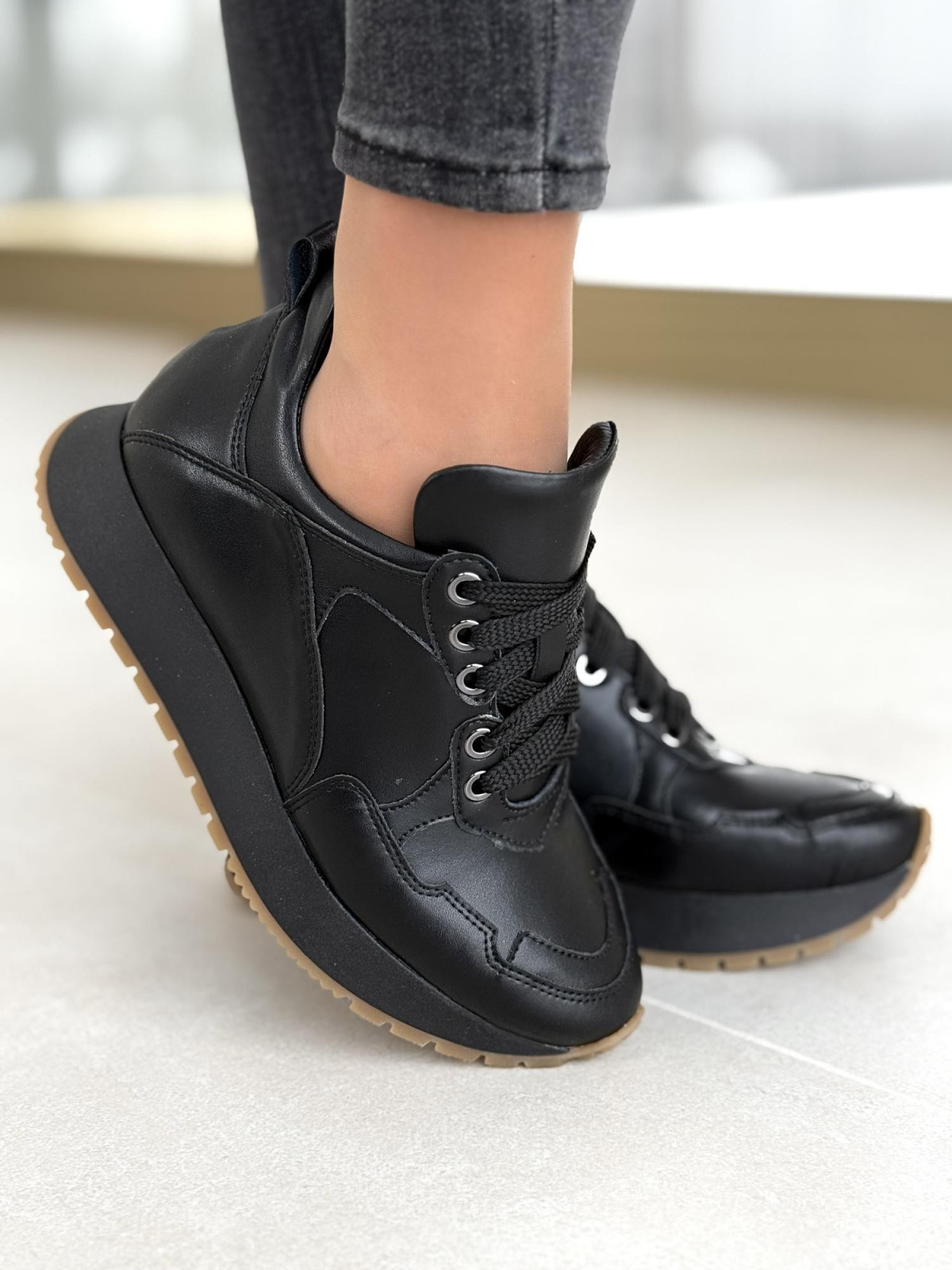 Sneakersy OLEKSY ze skóry naturalnej