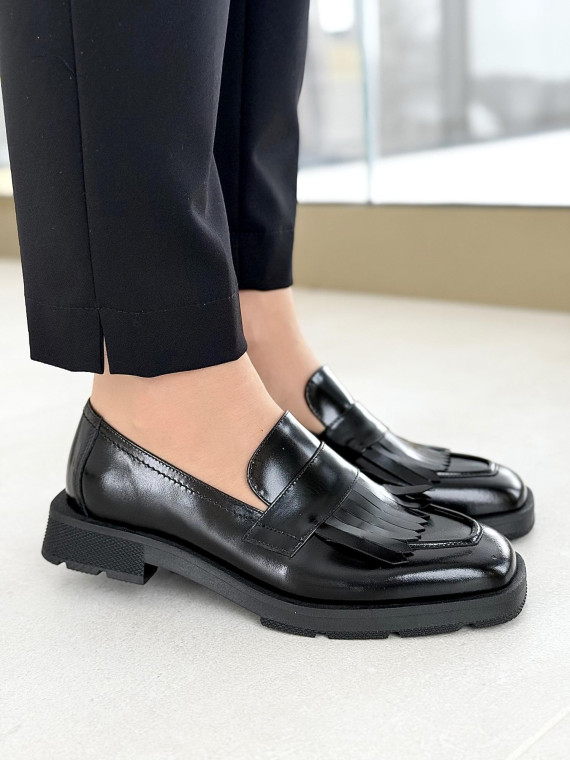 Mokasyny damskie ze skóry naturalnej