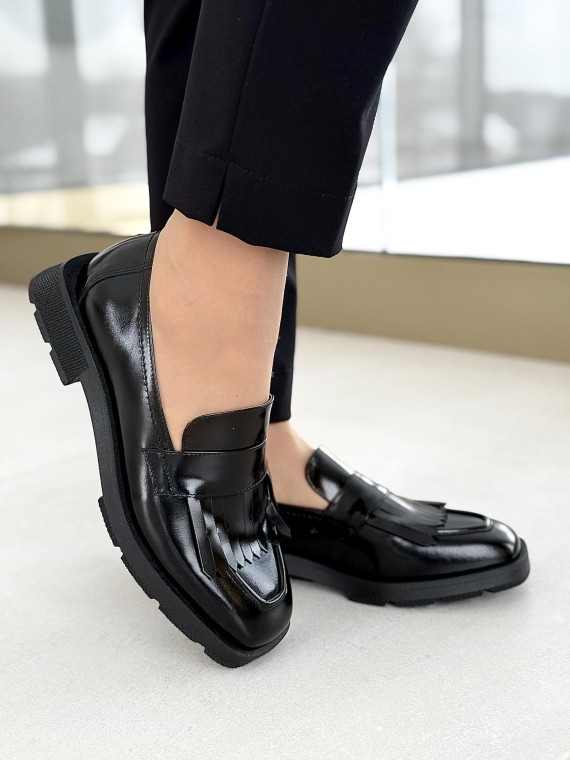 Mokasyny damskie ze skóry naturalnej