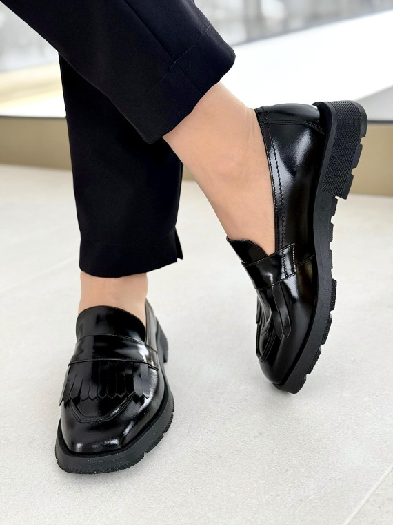 Mokasyny damskie ze skóry naturalnej