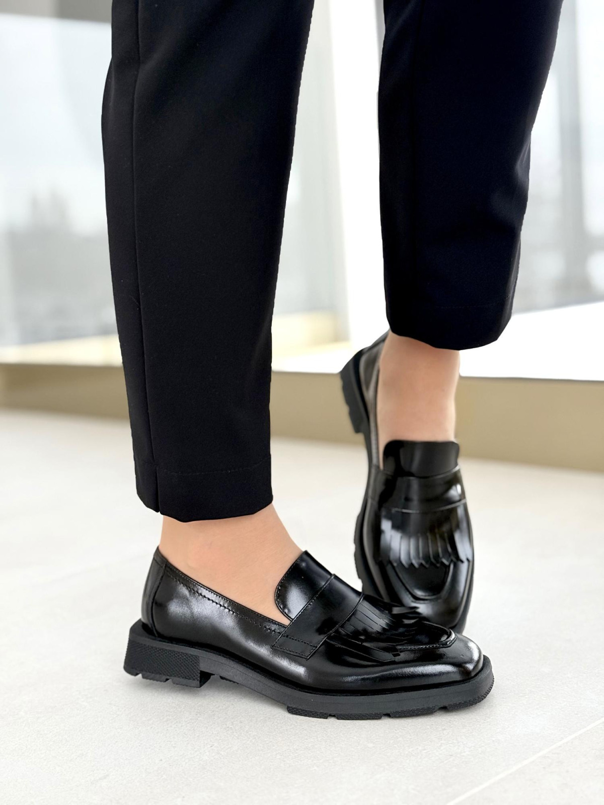 Mokasyny damskie ze skóry naturalnej