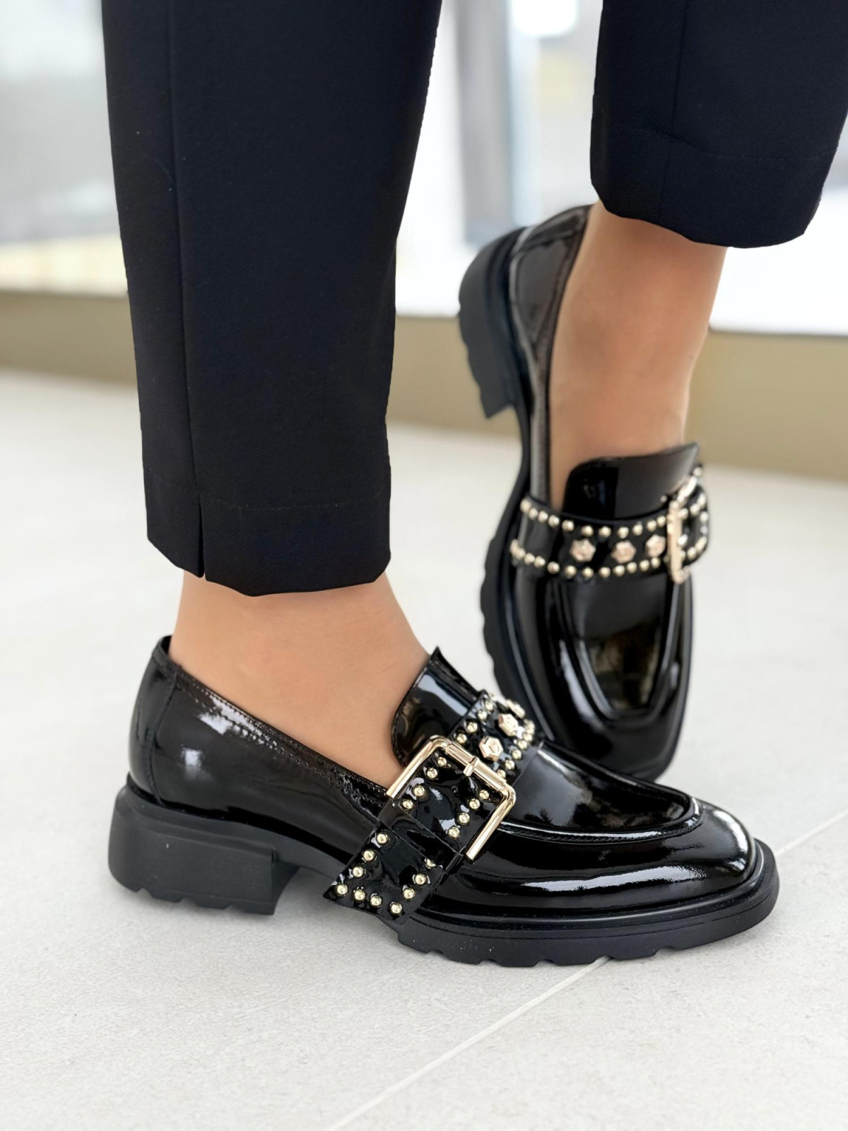 Mokasyny damskie ze skóry naturalnej polskiej produkcji