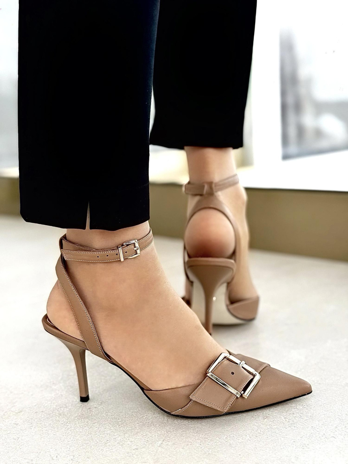 Czółenka ze skóry Polskiej produkcji