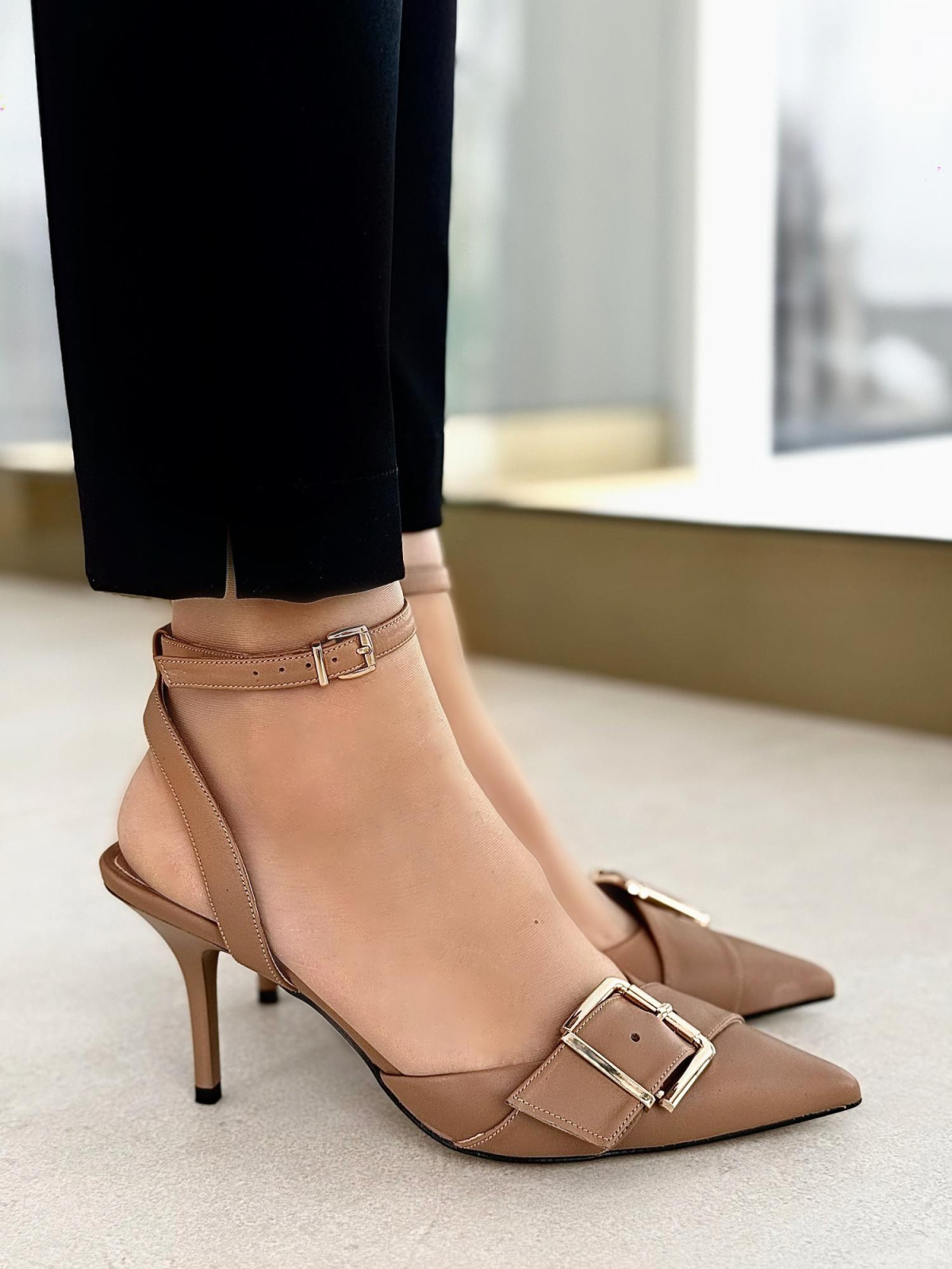 Czółenka ze skóry Polskiej produkcji