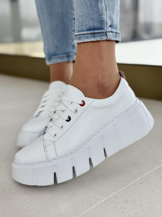 Sneakersy OLEKSY ze skóry naturalnej