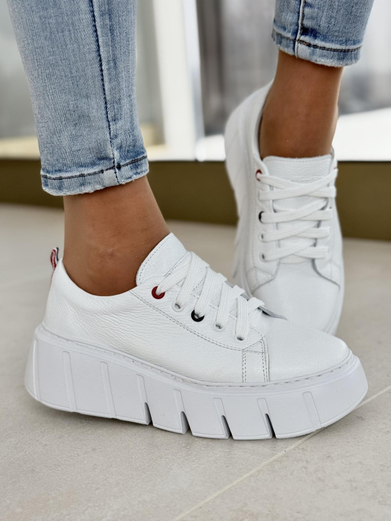 Sneakersy OLEKSY ze skóry naturalnej