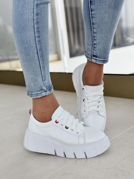 Sneakersy OLEKSY ze skóry naturalnej