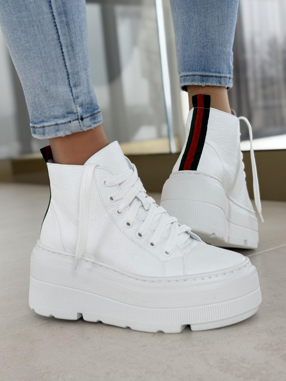 Sneakersy OLEKSY ze skóry Polskiej produkcji