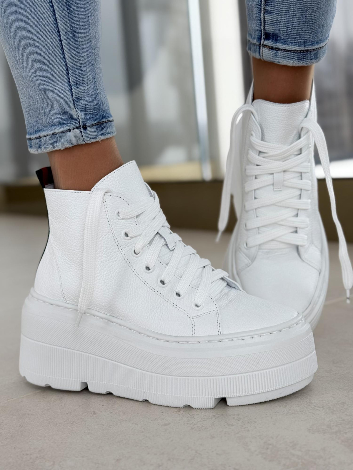 Sneakersy OLEKSY ze skóry Polskiej produkcji