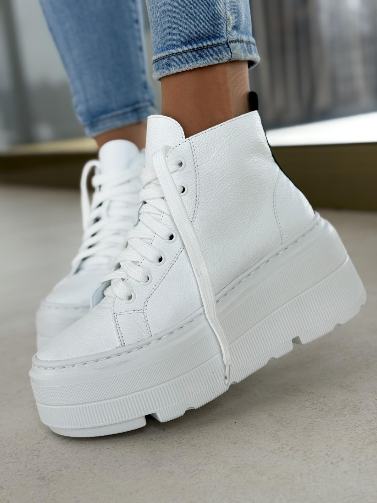 Sneakersy OLEKSY ze skóry Polskiej produkcji