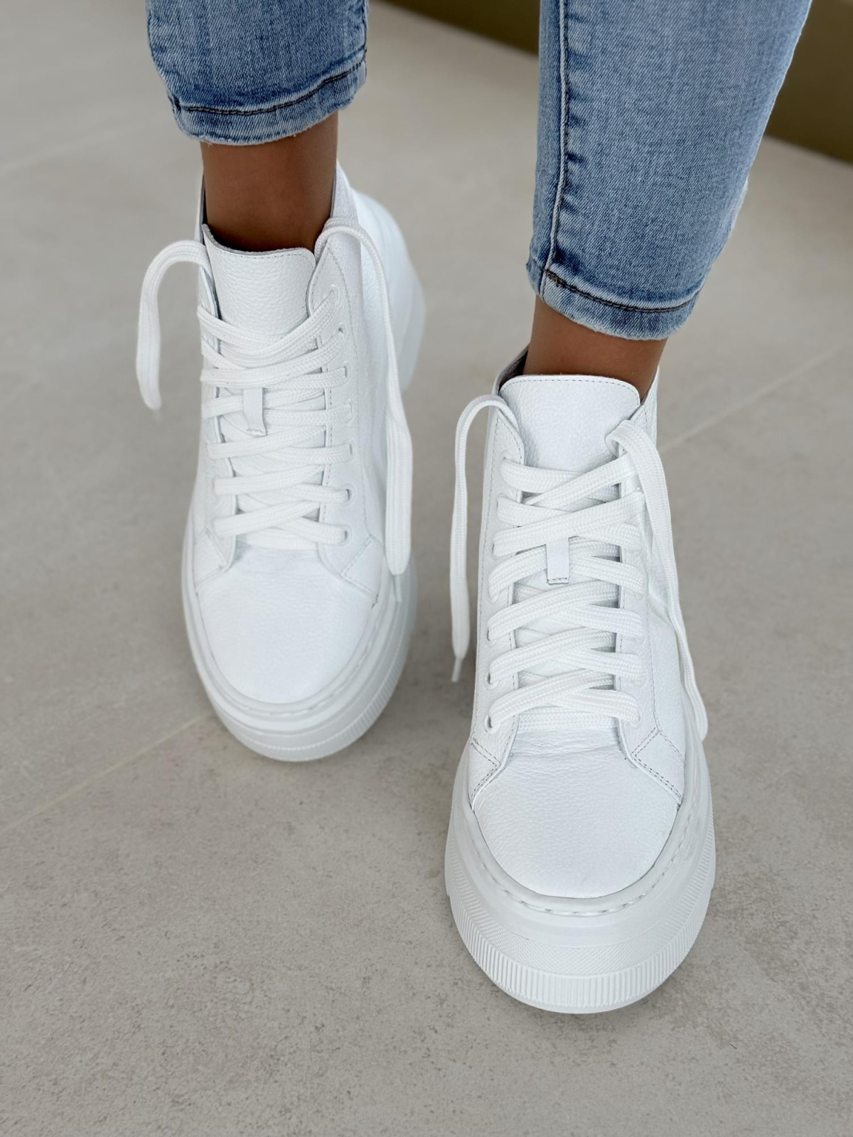 Sneakersy OLEKSY ze skóry Polskiej produkcji