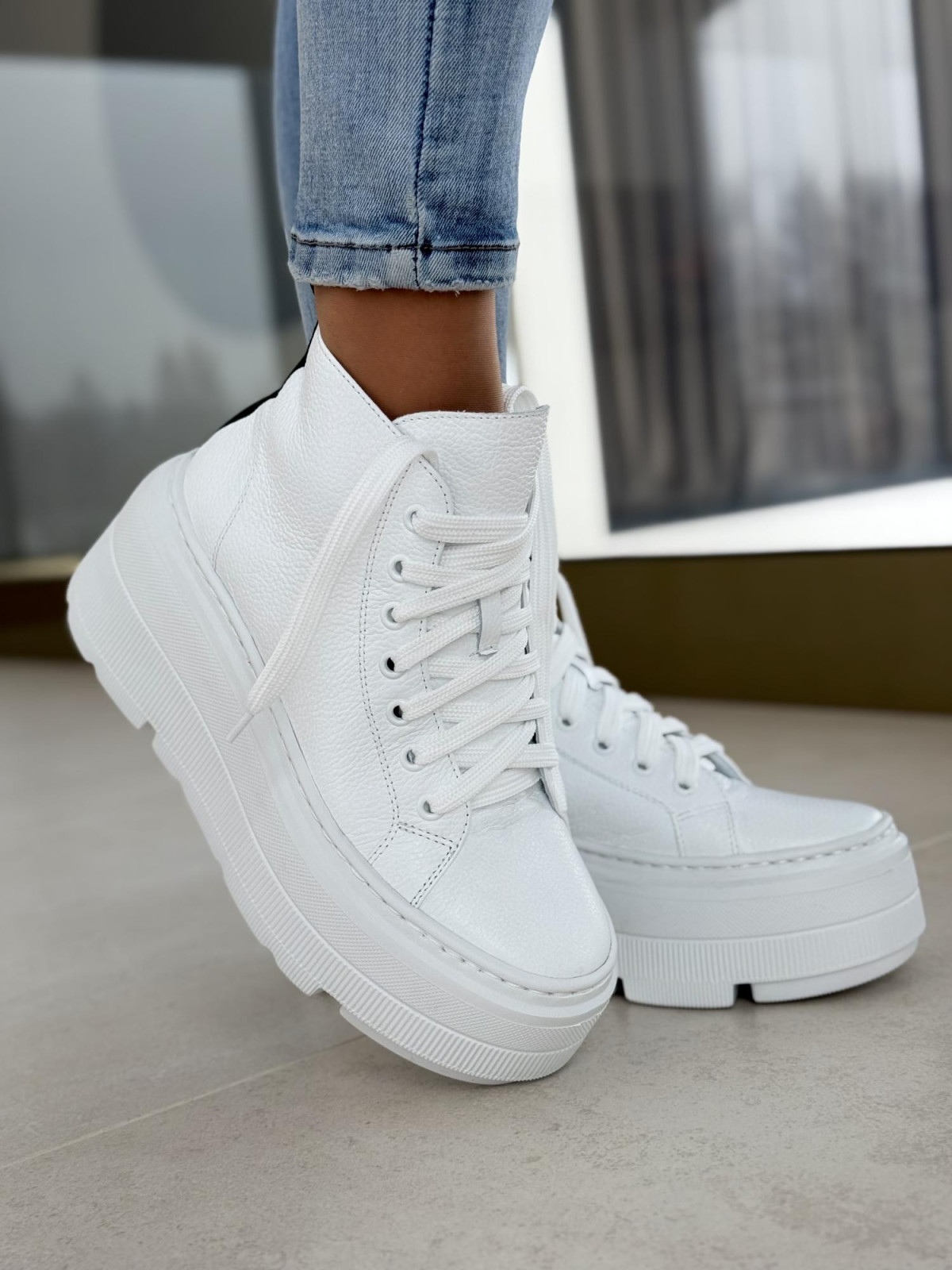 Sneakersy OLEKSY ze skóry Polskiej produkcji