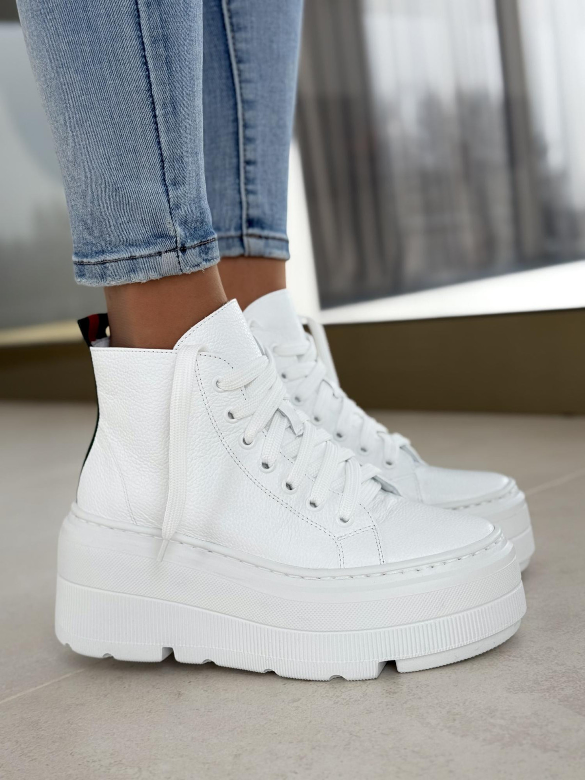 Sneakersy OLEKSY ze skóry Polskiej produkcji