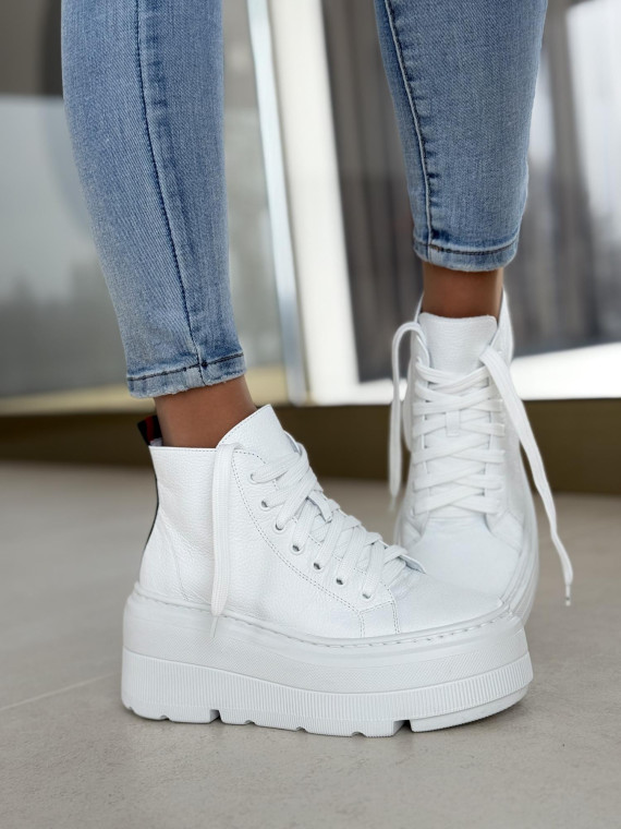 Sneakersy OLEKSY ze skóry Polskiej produkcji