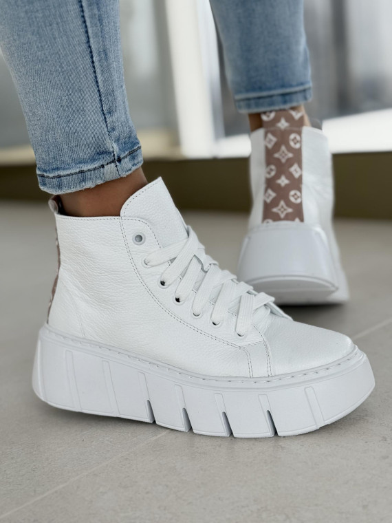 Sneakersy OLEKSY ze skóry Polskiej produkcji