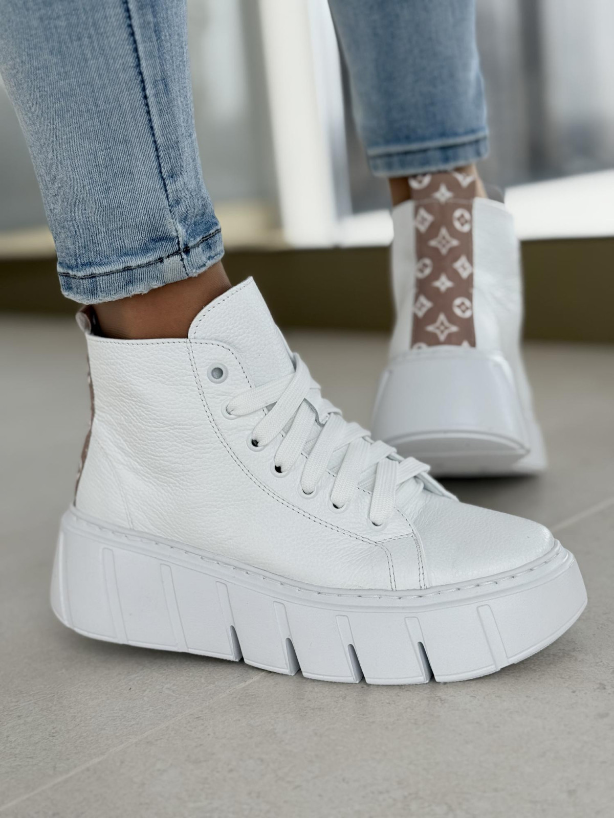 Sneakersy OLEKSY ze skóry Polskiej produkcji