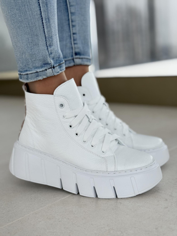 Sneakersy OLEKSY ze skóry Polskiej produkcji