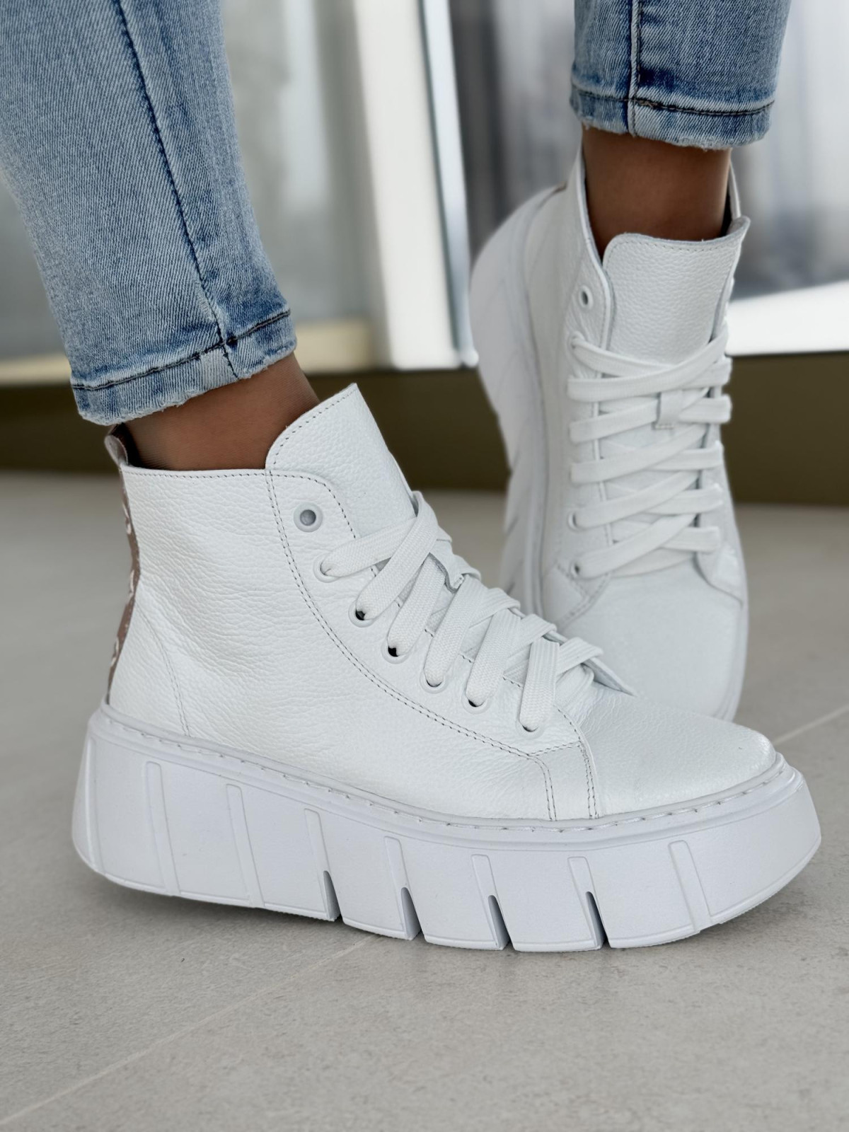 Sneakersy OLEKSY ze skóry Polskiej produkcji