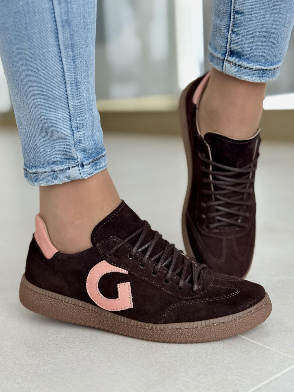 Sneakersy OLEKSY ze skóry Polskiej produkcji