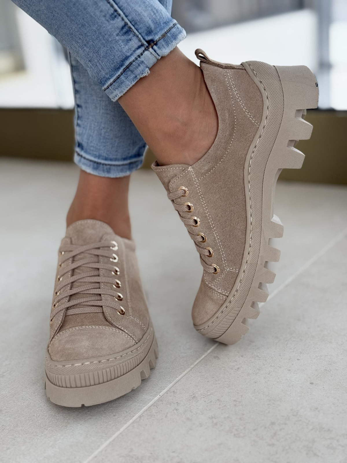 Śniegowce skórzane OLEKSY Polskiej produkcji