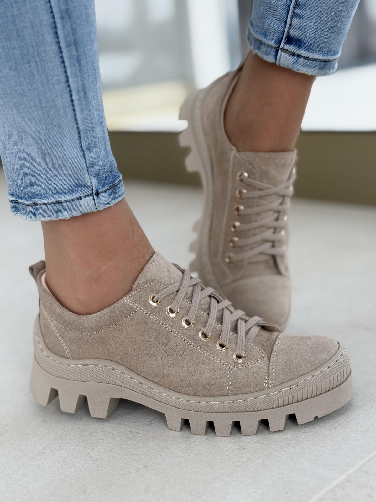 Śniegowce skórzane OLEKSY Polskiej produkcji