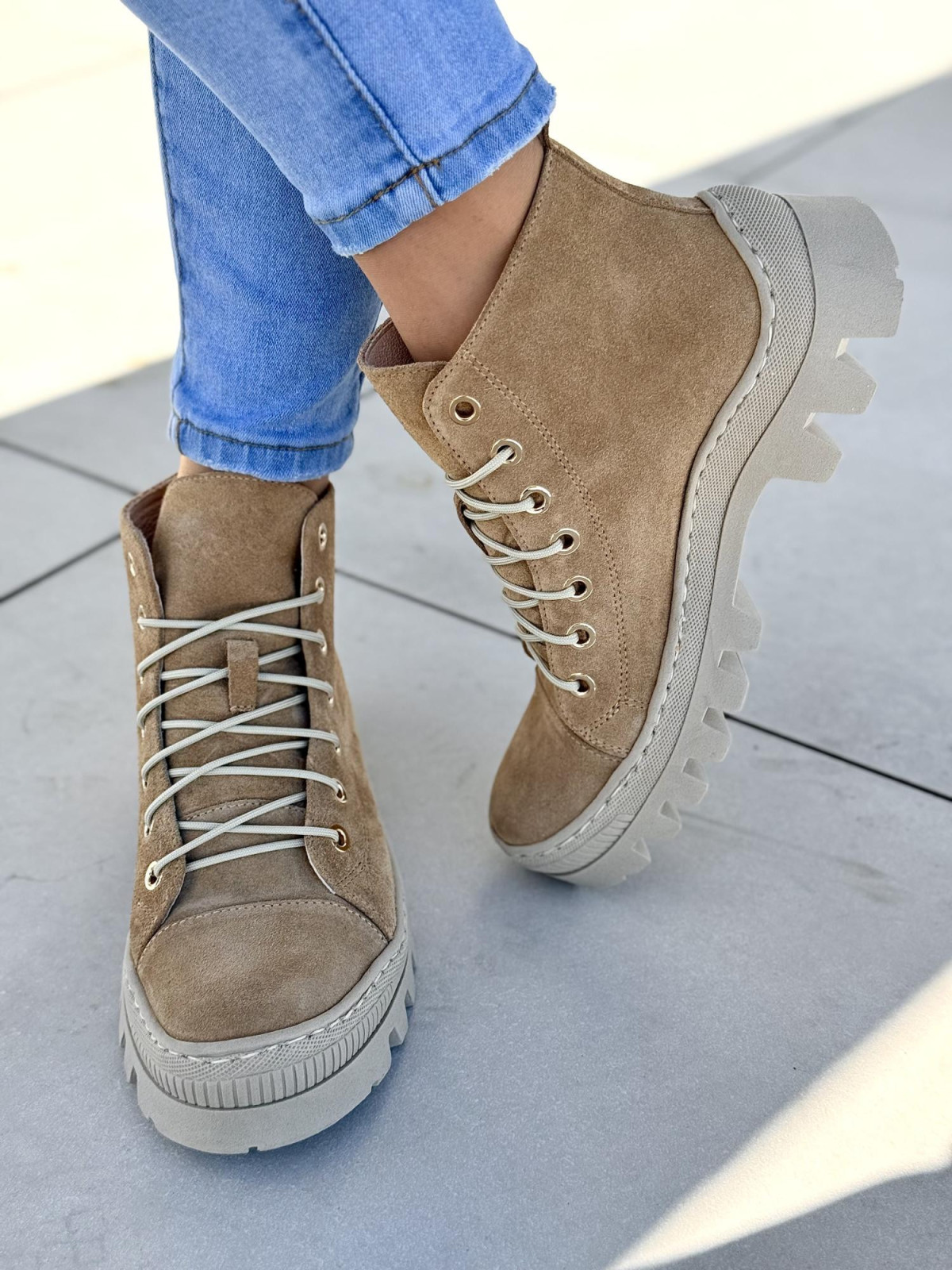 Trapery OLEKSY ze skóry naturalnej Polskiej produkcji