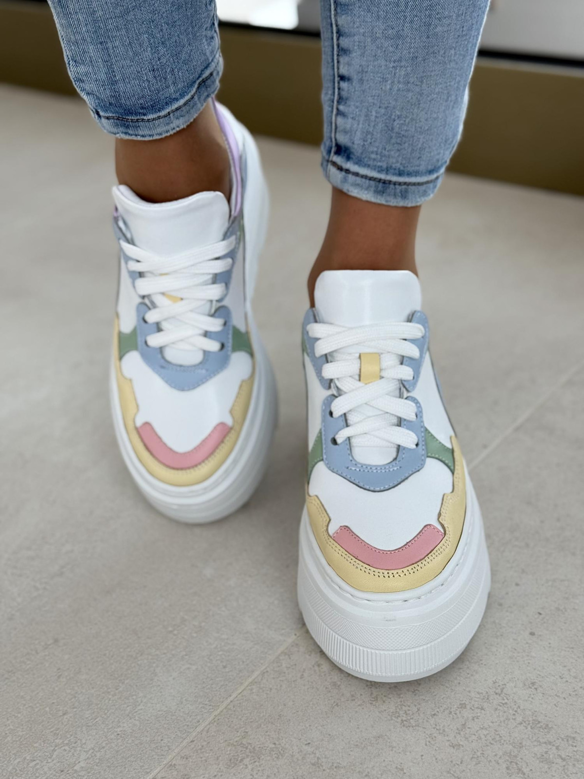 Sneakersy OLEKSY ze skóry Polskiej produkcji