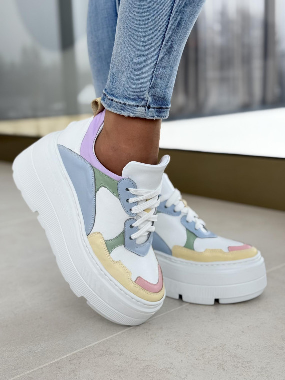 Sneakersy OLEKSY ze skóry Polskiej produkcji