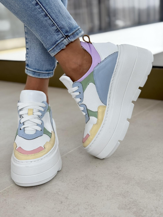 Sneakersy OLEKSY ze skóry Polskiej produkcji