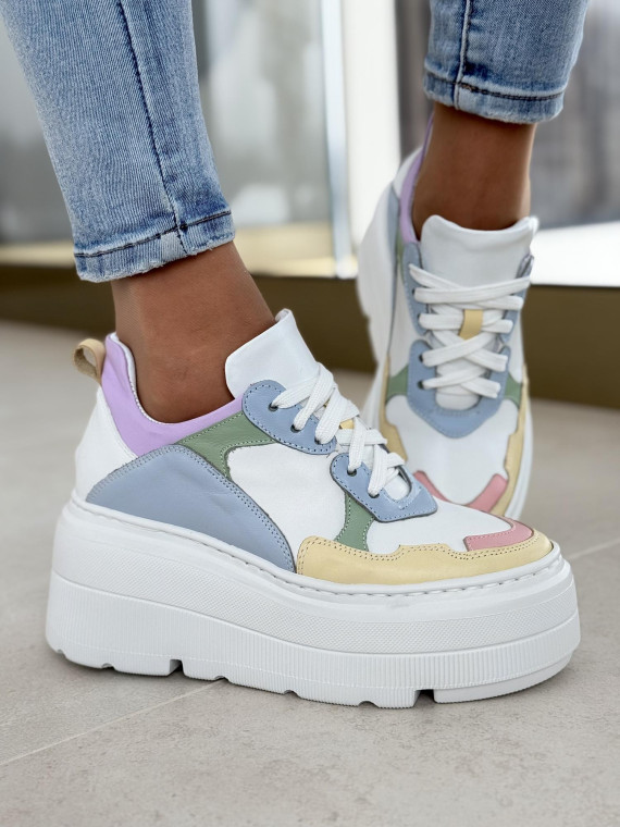 Sneakersy OLEKSY ze skóry Polskiej produkcji