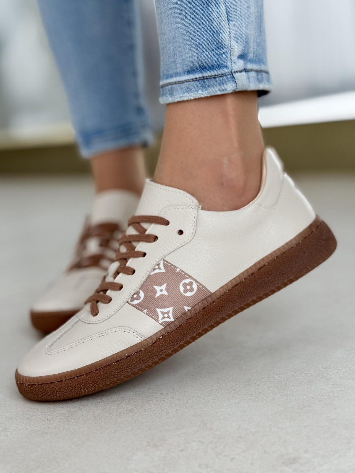 Sneakersy OLEKSY ze skóry Polskiej produkcji