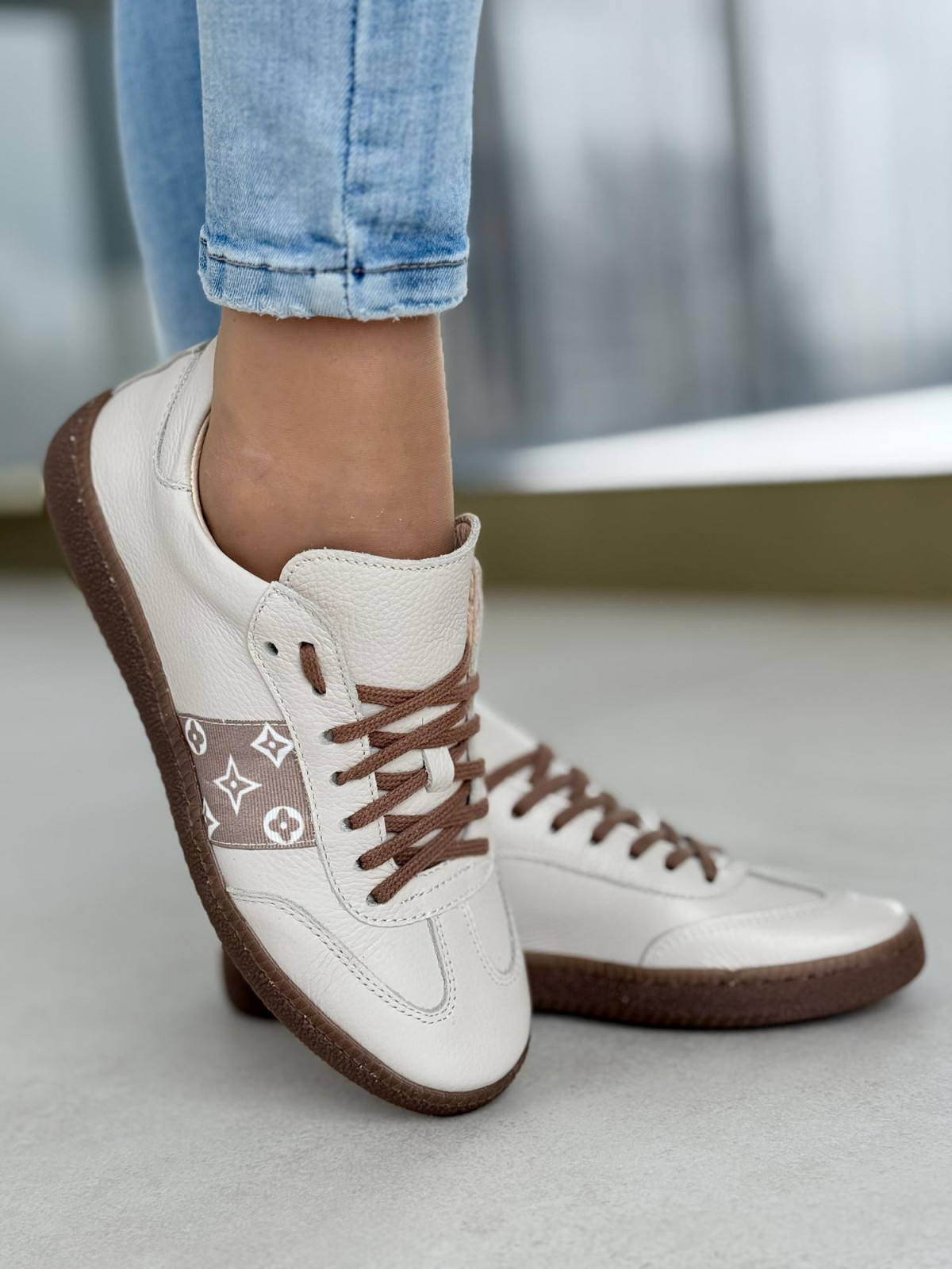 Sneakersy OLEKSY ze skóry Polskiej produkcji