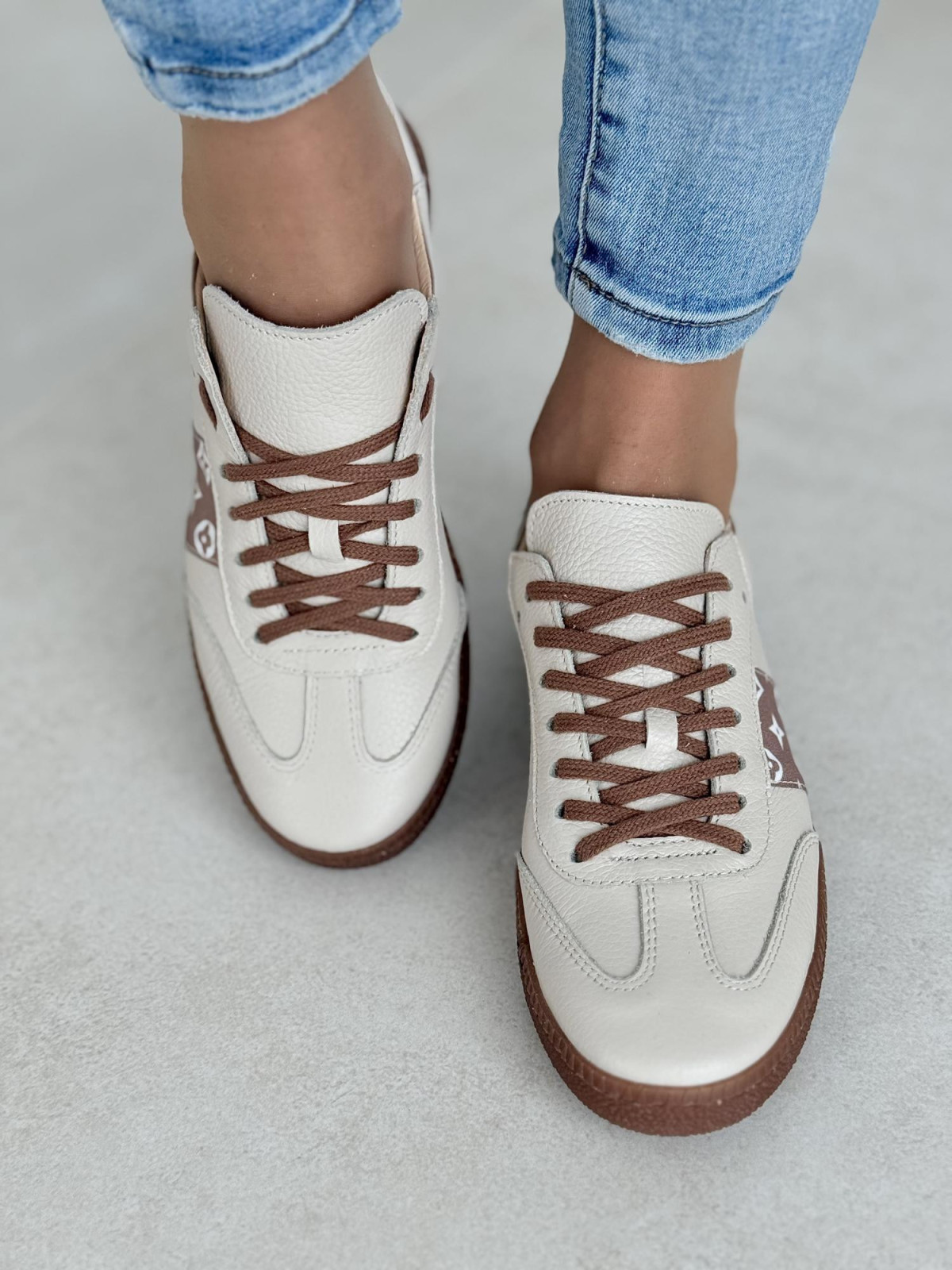 Sneakersy OLEKSY ze skóry Polskiej produkcji