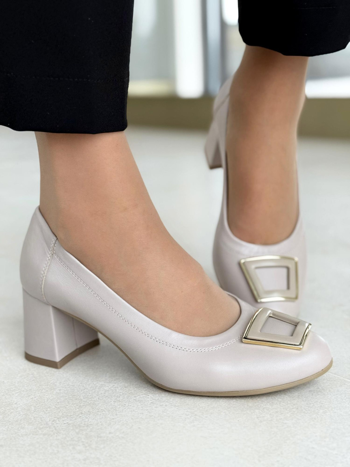 Czółenka OLEKSY ze skóry Polskiej produkcji